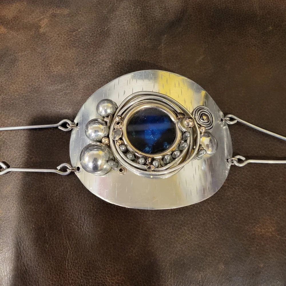 Vintage Belt Designed by Raul Leal, Signed 70s Steam Punk Made in Spain …